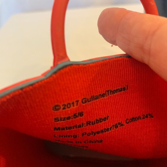 Toddler Rain Boots 5/6 Thomas and Friends Navy Blue and red - Picture 5 of 5